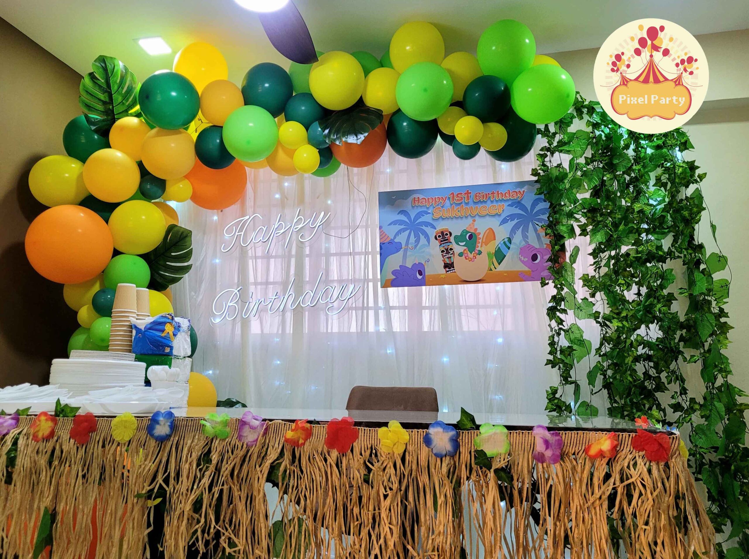 balloon backdrop decoration