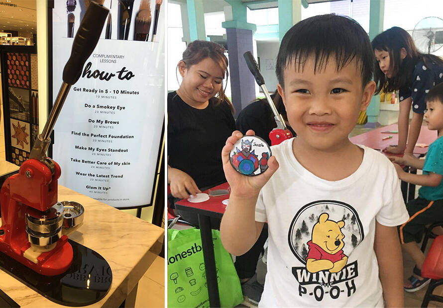 Button Badge Making Booth Rental Singapore