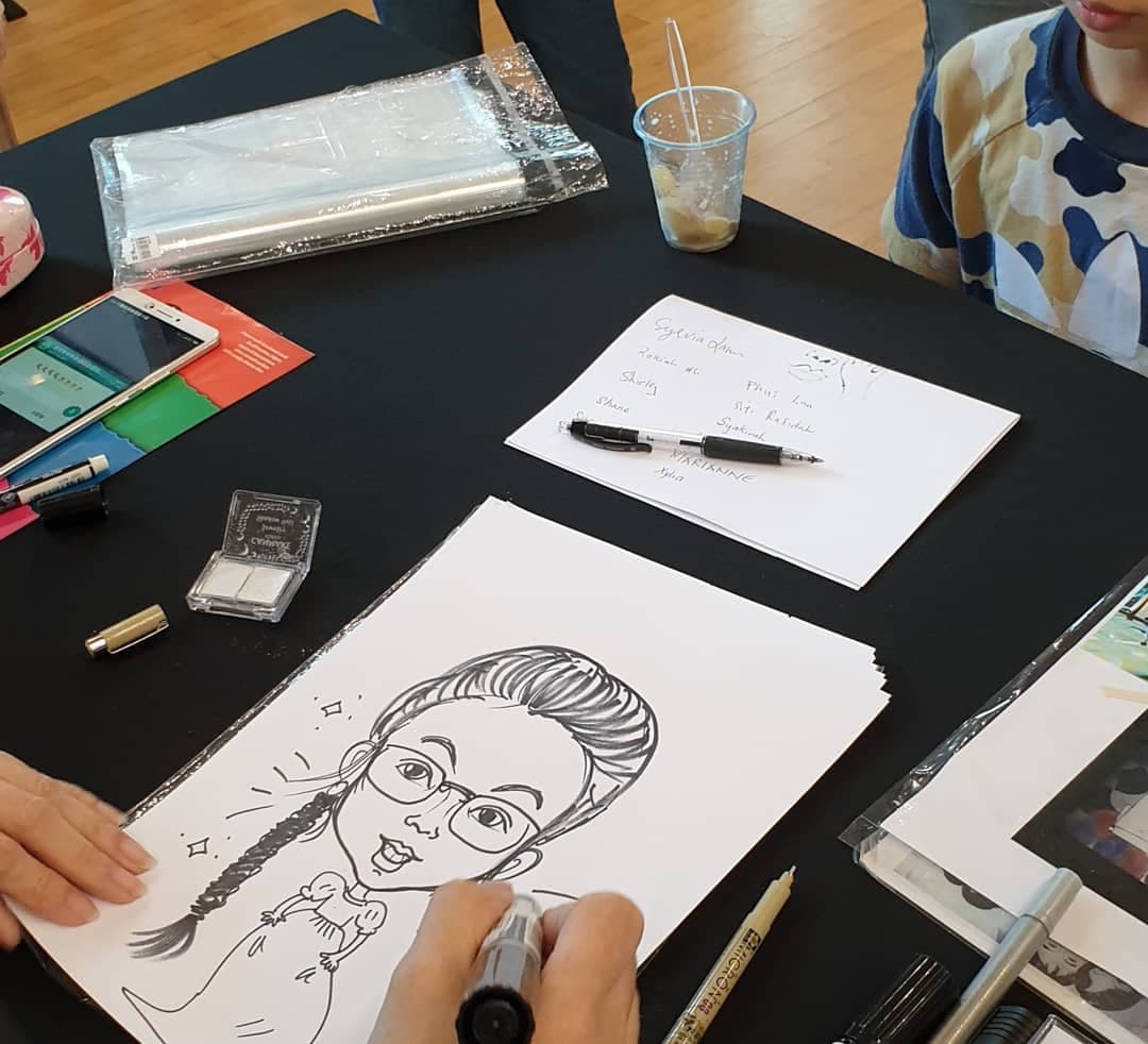 caricature station singapore
