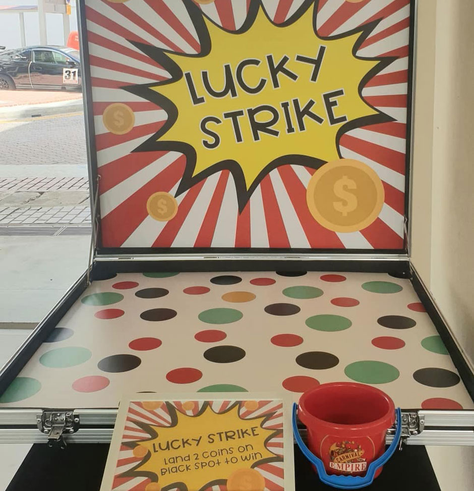 Lucky Strike Carnival Game Booth Rental Singapore
