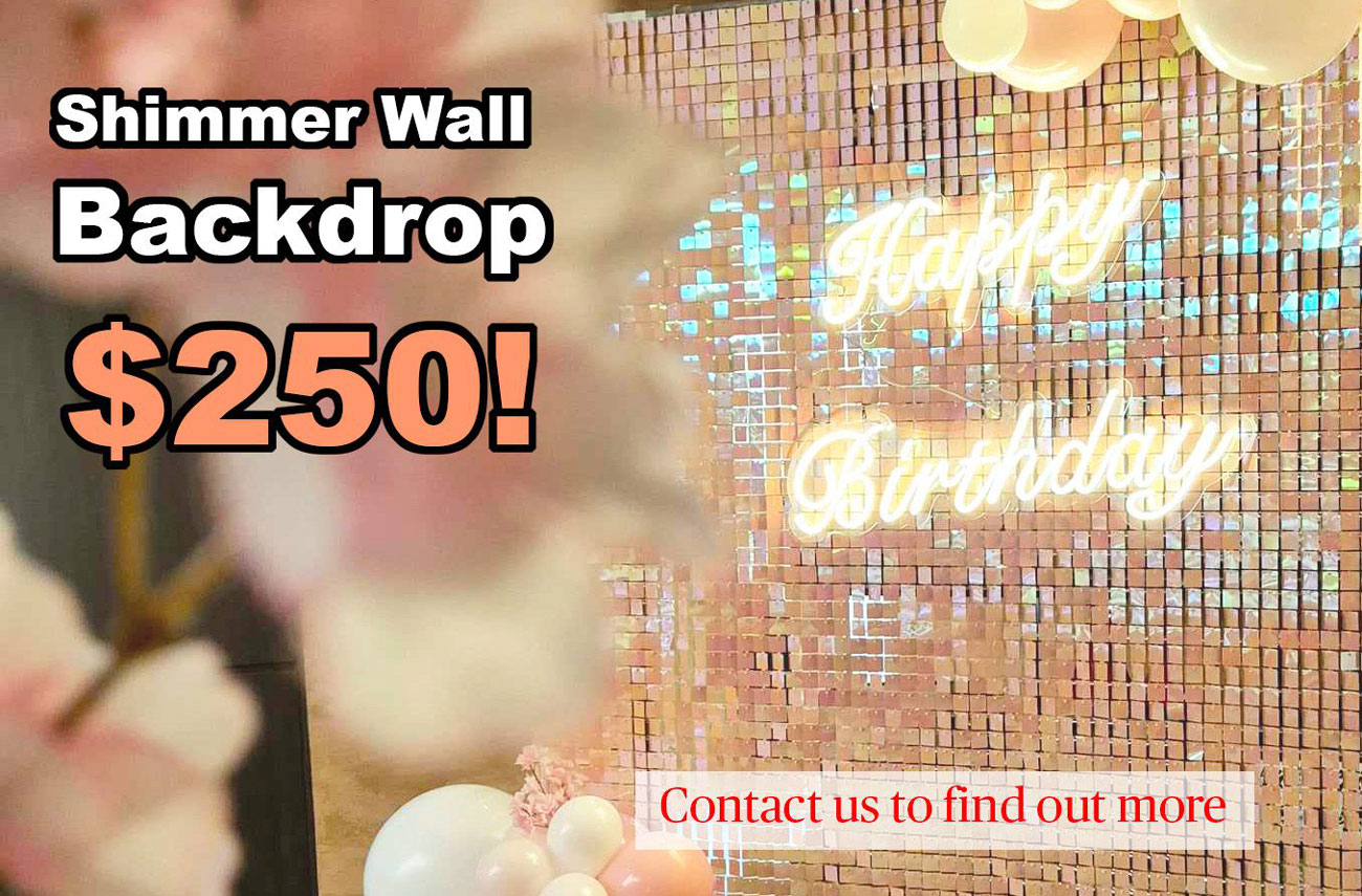 Shimmer Wall Backdrop Singapore