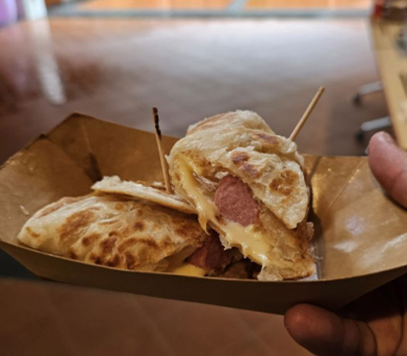 Cheese Prata Hotdog Singapore
