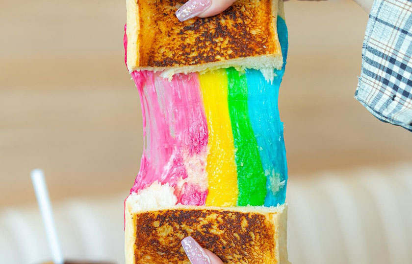 Rainbow Cheese Toast Singapore
