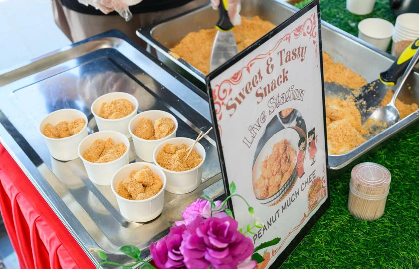 Premium live food stations Singapore