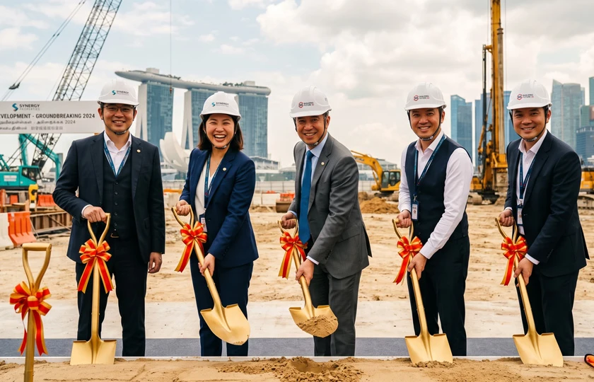 Groundbreaking ceremony setup Singapore