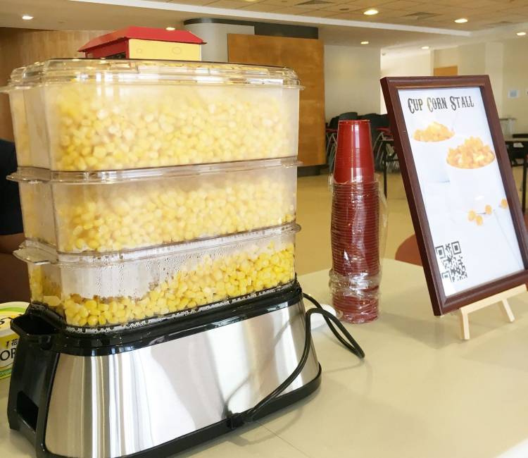 Cup Corn Live Station Rental Singapore