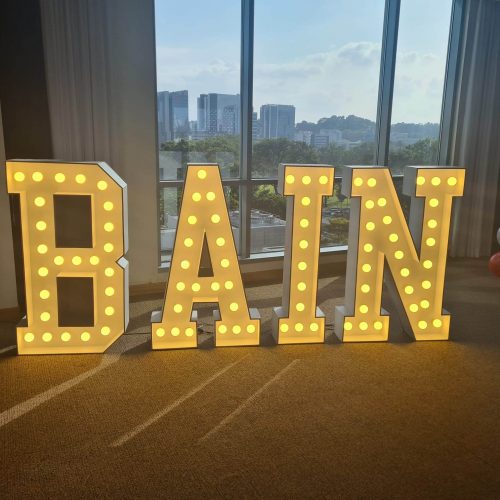Marquee letter lights rental singapore